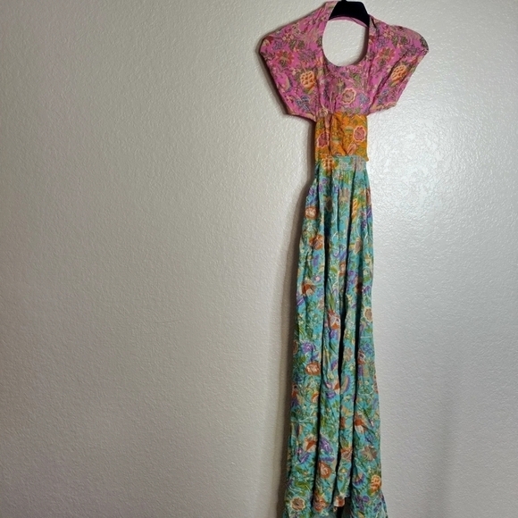 Love the label One Shoulder Midi Dress in Botanical Print sz M - Picture 3 of 12